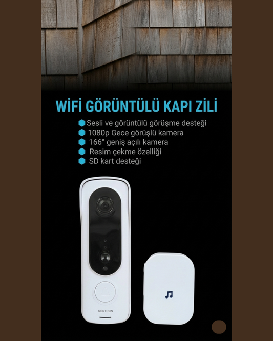 Wi-fi Görüntülü Akıllı Kapı Zili
