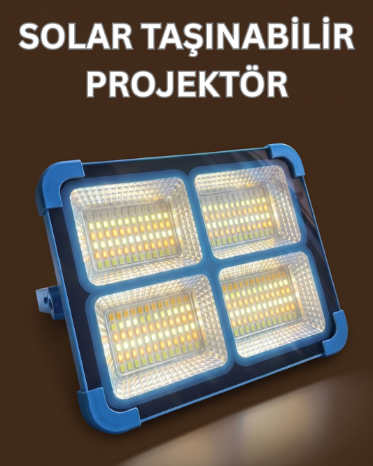Çok Fonksiyonlu Solar Taşınabilir Projektör